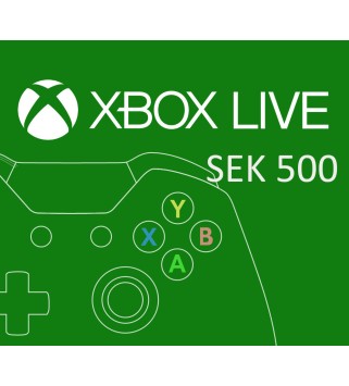 XBOX Live 500 SEK Prepaid Card SE Xbox One Key EUROPE